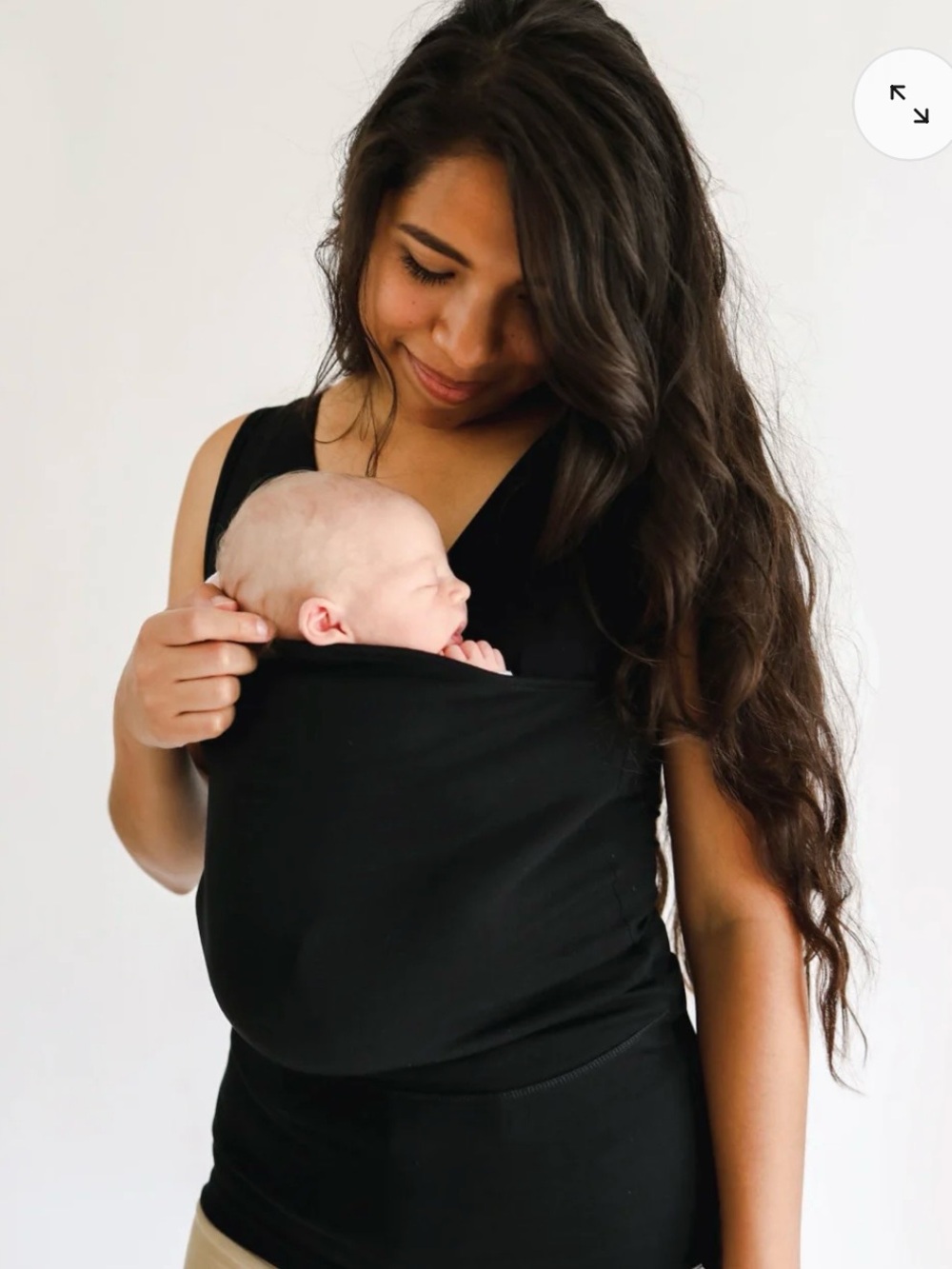 Lalabu Women’s Soothe Shirt Tank, Black XL Maternity